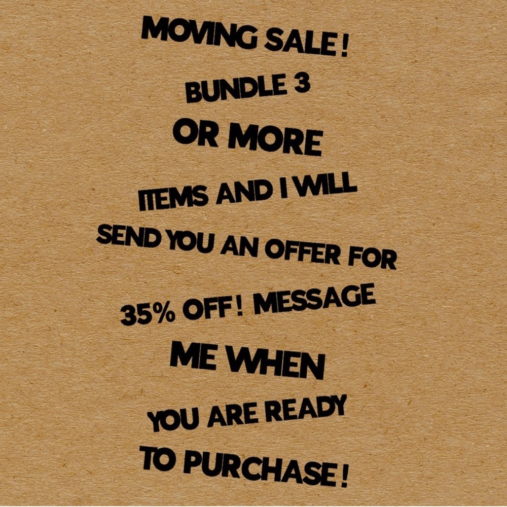 Bundle 3 or more and I’ll send you an offer.